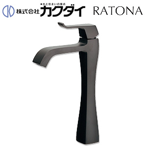 洗面用蛇口 RATONA[台][単水栓][立水栓][吐水口高さ178ミリ][マットブラック][一般地]