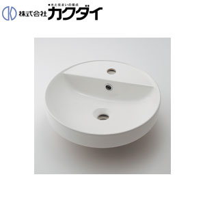 丸型洗面器[Claytan][半埋め][水栓取付穴径：φ35][容量：2.7L][オーバーフロー付]