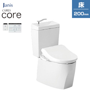 組み合わせトイレ キュアーズコア[床：排水芯200mm][手洗い有り][洗浄便座付(JCS-601DRA)][リモコン洗浄][タンク式便器][一般地]