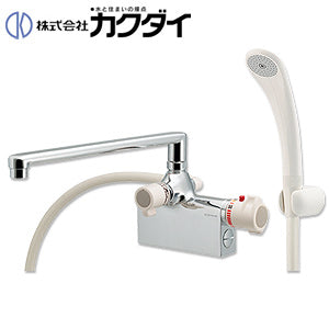 浴室用蛇口[台][デッキ形][サーモスタット付シャワーバス混合水栓