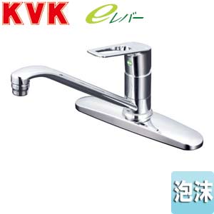 KVK KM5091TECHS 台付シングル　混合水栓 キッチン用蛇口[台][シングルレバー混合水栓][流し台用][eレバー][泡沫