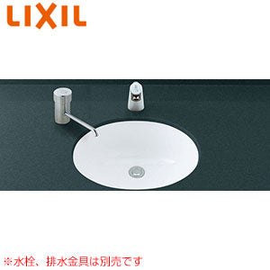 K2490【楕円形】洗面器 シングルレバー 洗面器単品[アンダーカウンター式][楕円形] – 住設ドットコム