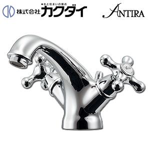 洗面用蛇口 ANTIRA[台][2ハンドル混合水栓][吐水口高さ88ミリ][一般地]
