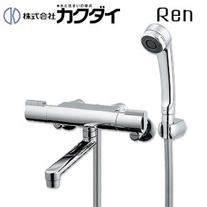 浴室用蛇口 Ren[壁][浴槽・洗い場兼用][サーモスタット付シャワーバス混合水栓][首長170mm][一般地]