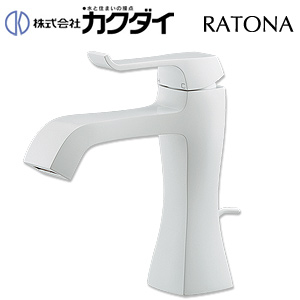 183-160-W｜カクダイ洗面用蛇口 RATONA[台][シングルレバー混合水栓]