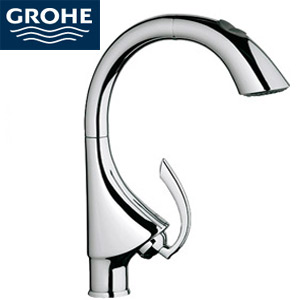 32668000｜グローエシングルレバーキッチン混合栓[K4][ヘッド引き出し