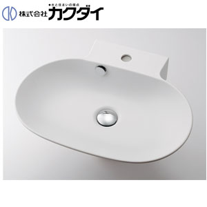 洗面器単品[ベッセル式][楕円形][水栓取付穴径:φ35][中央1ヶ所][専用排水上部セット(排水栓操作タイプ)付][Luju]