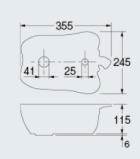 493-157-R｜カクダイ手洗器単品[ベッセル式][水栓取付穴径:φ25]