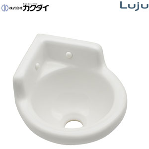 手洗器単品[壁掛式][コーナー][丸形][Luju]