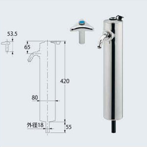 共用ステンレス水栓柱[ショート型]