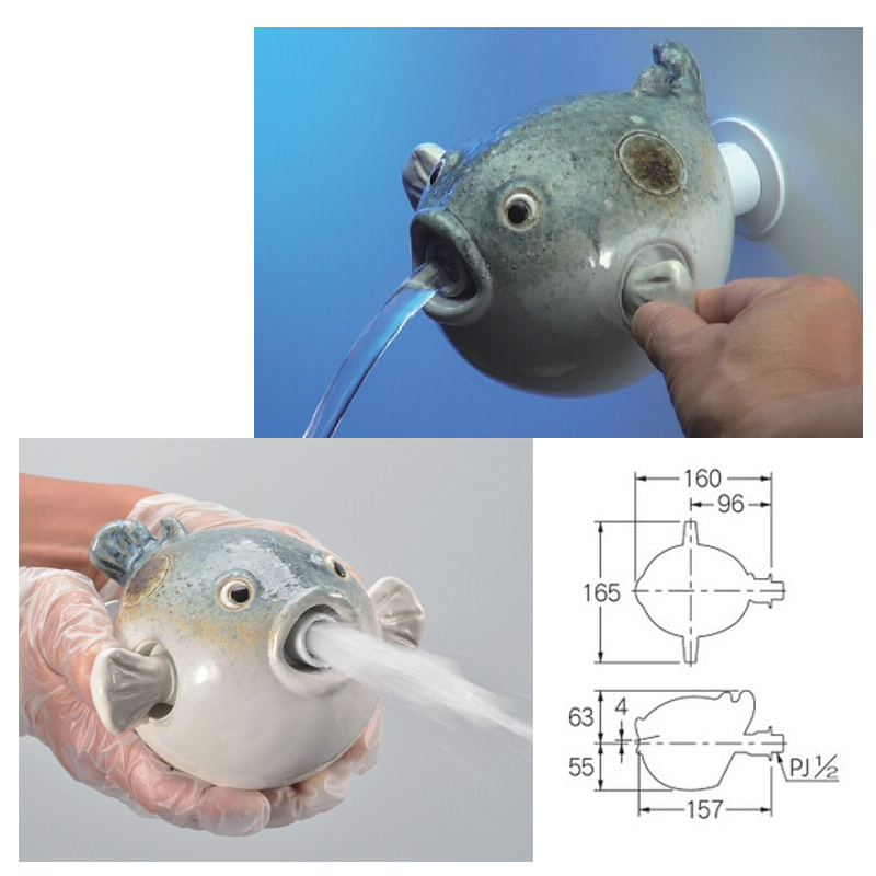 洗面用蛇口 DaReya[壁][単水栓][横水栓][スパウト157mm][雑魚とは違うのだよ][一般地]