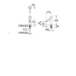 713-322｜カクダイ洗面用蛇口 能シリーズ[台][自動水栓]