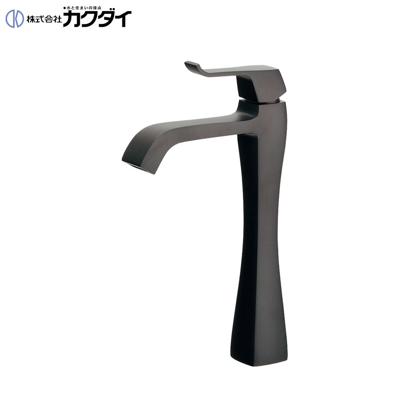 洗面用蛇口 RATONA[台][単水栓][立水栓][スパウト125mm][吐水口高さ178mm][ミドル][マットブラック][一般地]