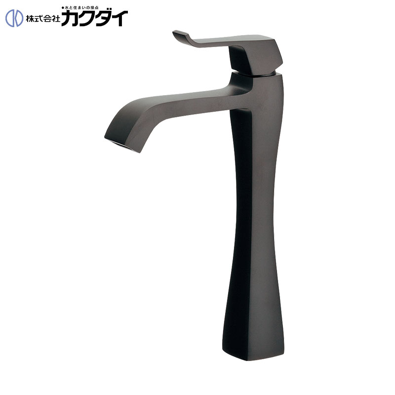 洗面用蛇口 RATONA[台][単水栓][立水栓][スパウト125mm][吐水口高さ211mm][トール][マットブラック][一般地]