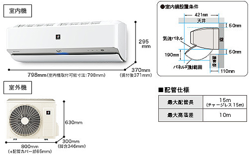 AC-716FX2｜シャープルームエアコン[FXシリーズ][200V]