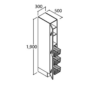 ※新品未開封 LIXIL リクシル トールキャビネット VJST-305/LM2 imgrc0070374703.jpg