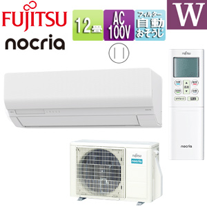 ルームエアコン[Wシリーズ][100V][12畳][3.6kW][ノクリア][2025年モデル]
