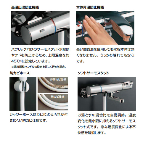 Bf 2146tksd Lixil浴室用蛇口 ヴィラーゴ 壁 洗い場専用