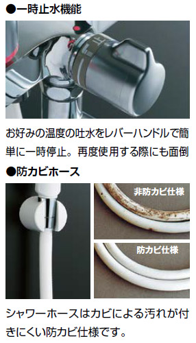 シャワーバス水栓[浴槽・洗い場兼用][一般水栓][ツーハンドルシャワーバス水栓][一般地]