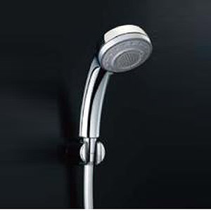 浴室用蛇口[壁][洗い場専用][プッシュ式][サーモスタット付シャワーバス混合水栓][エコフル多機能シャワー][めっき][寒冷地]