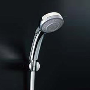 浴室用蛇口[壁][洗い場専用][プッシュ式][サーモスタット付シャワーバス混合水栓][エコフルスイッチ多機能シャワー][めっき][一般地]
