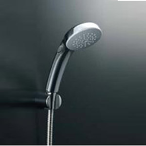 浴室用蛇口 一般水栓[壁][洗い場専用][プッシュ式][サーモスタット付シャワーバス混合水栓][エコフルスイッチシャワー][メッキ仕様][一般地]