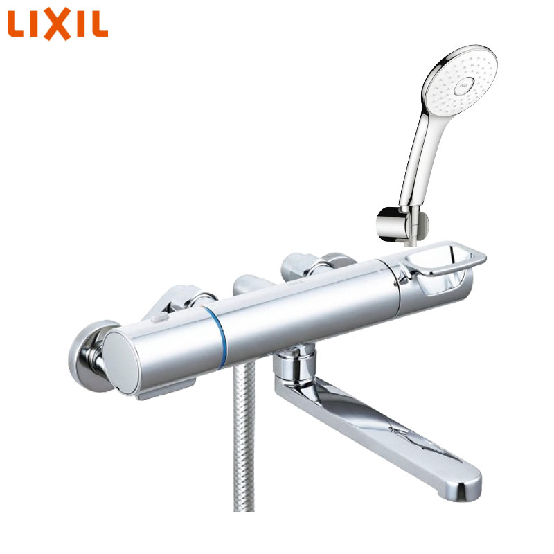 浴室用蛇口 クロマーレS[壁][浴槽・洗い場兼用][サーモスタット付シャワーバス混合水栓][エコアクアPlus][めっき][吐水口170mm][寒冷地]