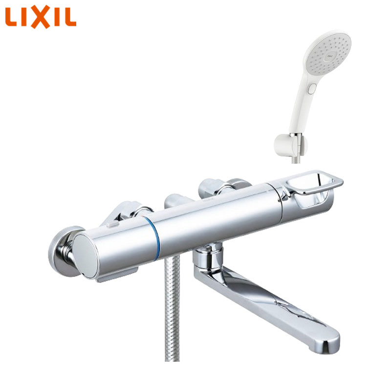 浴室用蛇口 クロマーレS[壁][浴槽・洗い場兼用][サーモスタット付シャワーバス混合水栓][エコアクアPlus][スイッチ付][吐水口170mm][一般地]