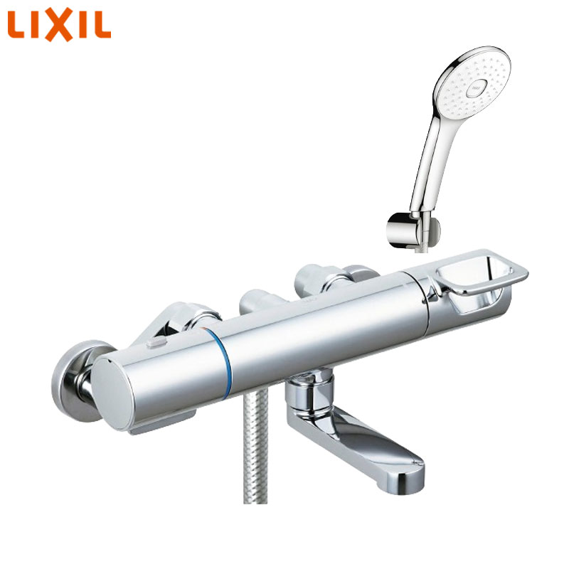 浴室用蛇口 クロマーレS[壁][洗い場専用][サーモスタット付シャワーバス混合水栓][エコアクアPlus][めっき][吐水口90mm][一般地]