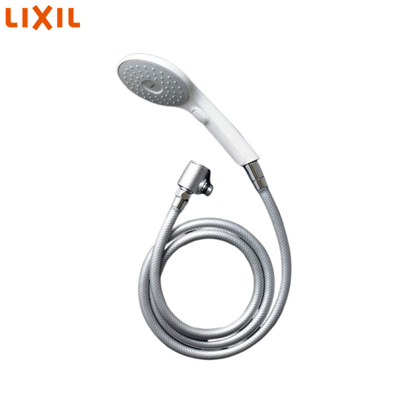 シャワーヘッドセット[取り替え用パーツ][エコアクアPlus][スイッチ付][メタル調シルバーホース][長さ1.6m][接続ネジ:M20×1]