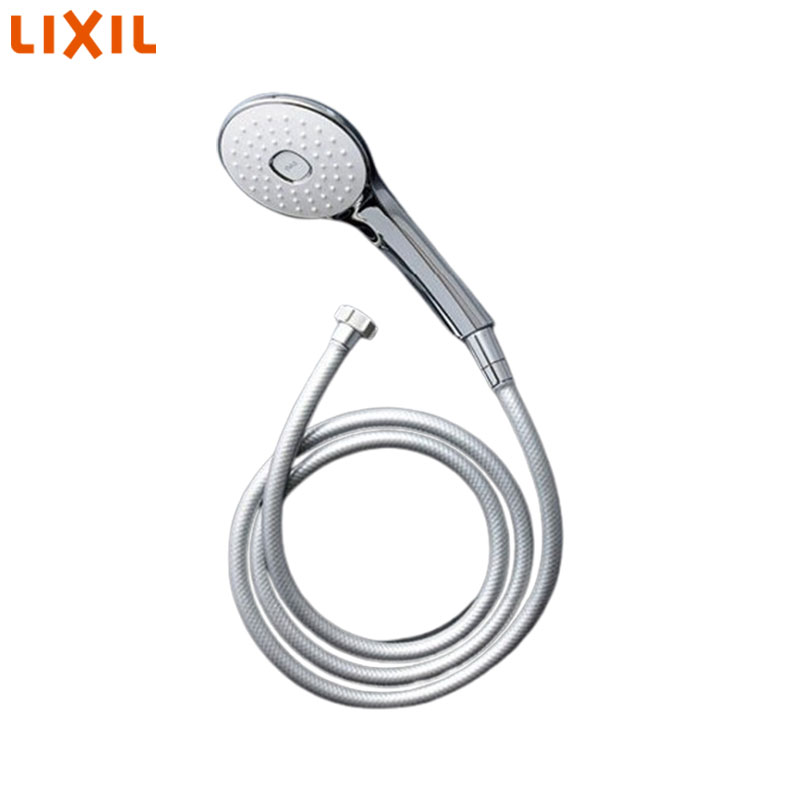 シャワーヘッドセット[取り替え用パーツ][エコアクアPlus][めっき][メタル調シルバーホース][長さ1.6m][接続ネジ:G1/2]