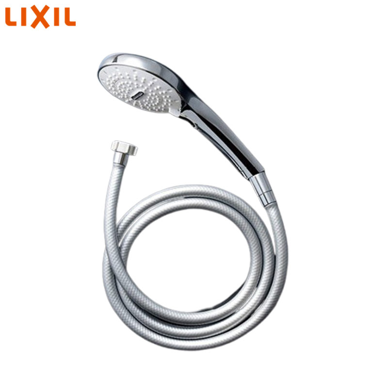 シャワーヘッドセット[取り替え用パーツ][SPA U][めっき][メタル調シルバーホース][長さ1.6m][接続ネジ:G1/2]