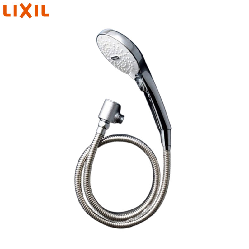 シャワーヘッドセット[取り替え用パーツ][SPA U][スイッチ付][めっき][メタル調シルバーホース][長さ1.6m][接続ネジ:M20×1]