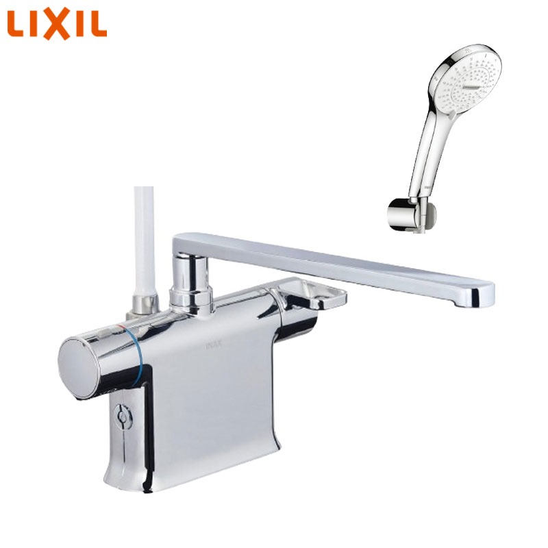 浴室用蛇口 クロマーレS[台][デッキタイプ][サーモスタット付シャワーバス混合水栓][SPA U][めっき][可変ピッチ式][吐水口300mm][寒冷地]