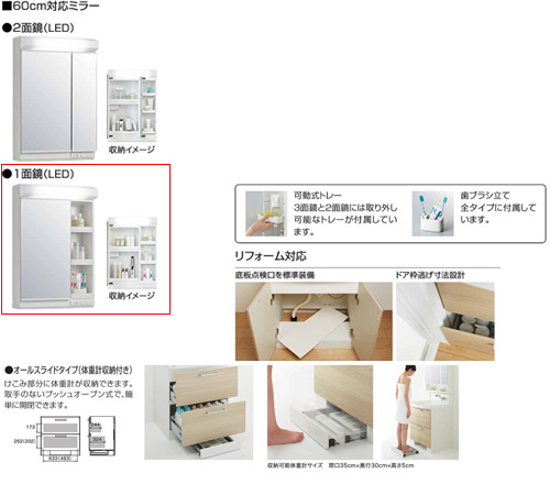 Bnfh60khmcwgi M 601nfnc クリナップ洗面化粧台セット ファンシオ 間口600mm 高さ1950mm