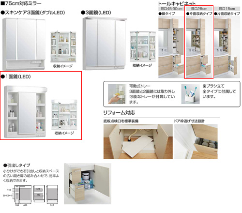 Bnfh752hmcw I Set5 クリナップ洗面化粧台セット ファンシオ 間口1650mm 高さ2350mm