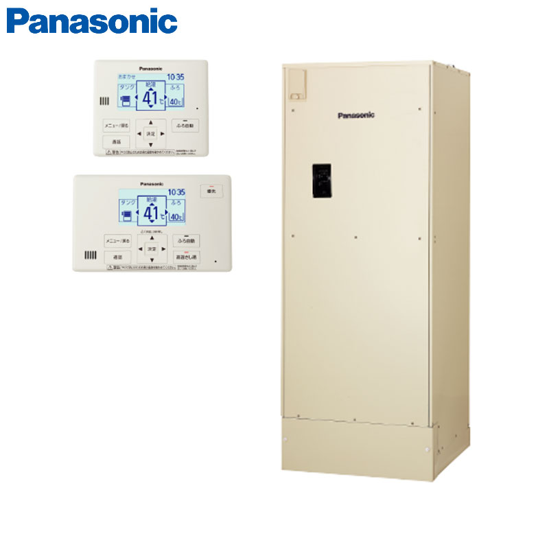 【10年保証付】【工事費込】電気温水器 ユポカ[コミュニケーションリモコン同梱][セミオート][370L][高圧力][屋外設置専用][スマイル10]