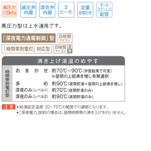 DO-4611GPTH+VE-TB-AB｜CHOFU○電気温水器[給湯専用][460L]