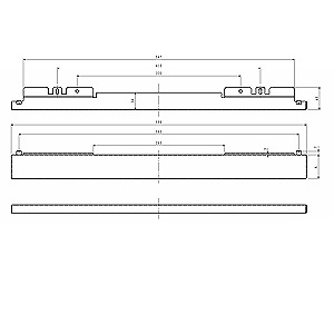 60cm幅フィラー[ビルトインガスコンロ部材][ホワイトフェイス用][高さ:50mm]