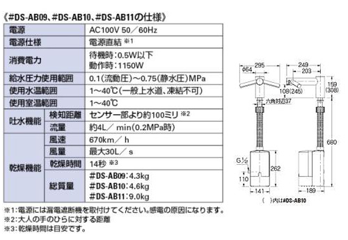 DS-AB10｜カクダイ洗面用蛇口 ダイソン[dyson][台]