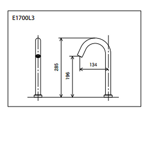 E1700L3｜KVK｜○洗面用蛇口 E1700シリーズ[台][センサー水栓][自動水 