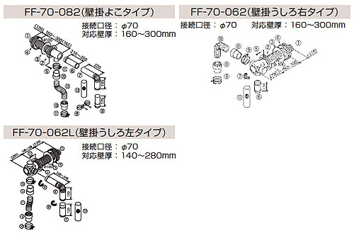 Ehi 4765dkf Chofu石油給湯器 エコフィール 本体 Ff用給排気筒セット