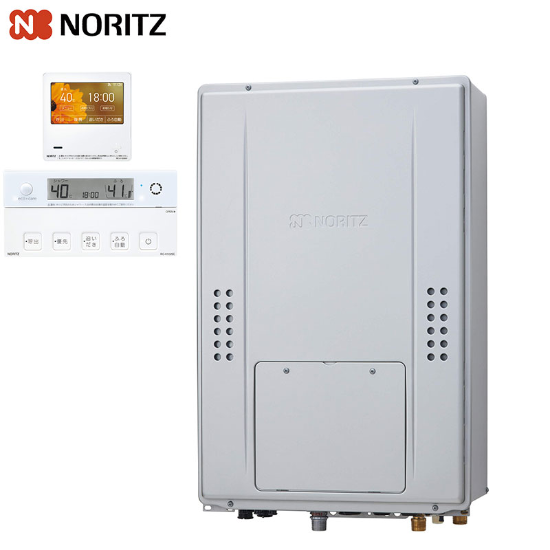 熱源機 [エコジョーズ][浴室・台所リモコンセット][2温度][3P熱動弁内蔵][2-3][暖房能力11.6kW][PS扉内設置型][後方排気][延長可能][フルオート][24号]