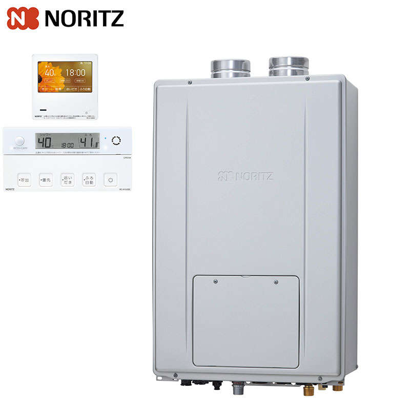 熱源機 [エコジョーズ][浴室・台所リモコンセット][2温度][6P熱動弁内蔵][2-6][暖房能力14.0kW][PS扉内設置型][上方排気][強制給排気][プレミアム][フルオート][24号][都市ガス]