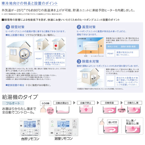 HE-F46KQS+AD-HEZBD6012｜パナソニック○エコキュート[フルオート][460L]