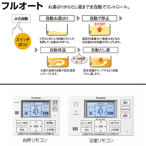 HE-K46GXCS｜パナソニックエコキュート[ボイスリモコンセット][酸素