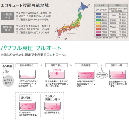 ●【工事費込】エコキュート[フルオート][370L][角型][NSシリーズ][パワフル高圧][一般地]