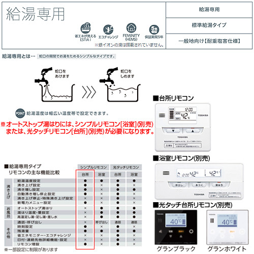 HWH-F466-R-GZ｜TOSHIBA○エコキュート[給湯専用][460L]