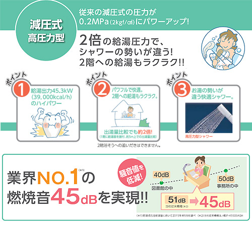 ●石油ふろ給湯器[本体のみ][オート][減圧式][高圧力][屋外据置型][前面排気][4万キロ][ステンレス外装]