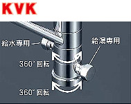 KM5041T｜KVKキッチン用蛇口[台][シングルレバー混合水栓]